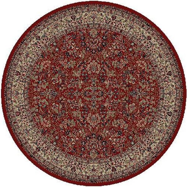 Concord Global 7 ft. 10 in. Persian Classics Sarouk - Round, Red 20909